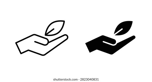 Eco-friendly icon solid pictogram pack.