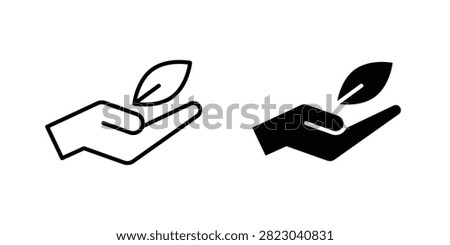 Eco-friendly icon solid pictogram pack.