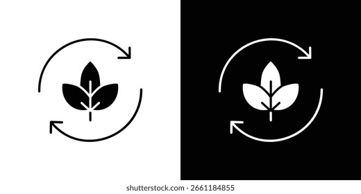 Icono respetuoso del medio ambiente, arte de diseño de Vector.