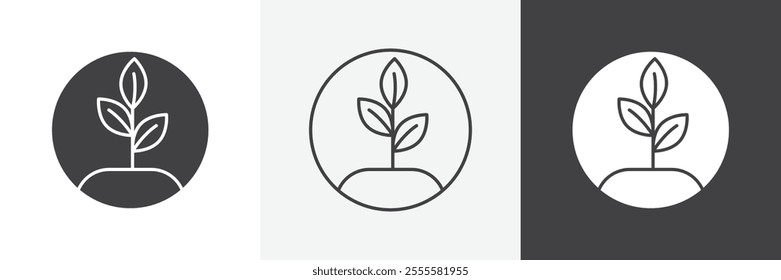 Eco-friendly icon vector set for ui designs
