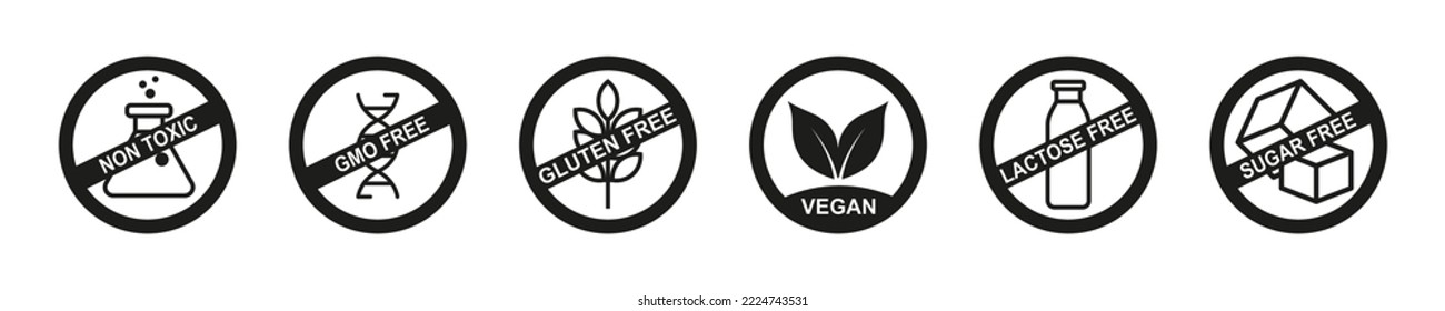 Eco-Friendly Icons Pack, Healthy Product Clip Art, Natural Product Symbols Vector Icons, Cut files for Cricut, Silhouette