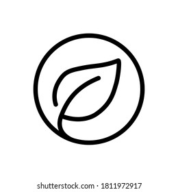 Umweltfreundliches Zeilensymbol, Vektorsymbol