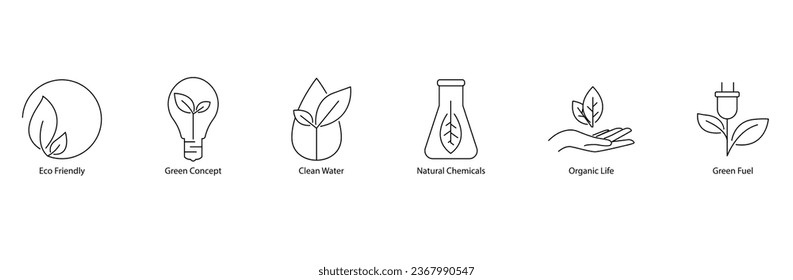 Eco-Friendly Living Vector Icon: Green Concept, Clean Water, Natural Chemicals, Organic Life, and Green Fuel - Promoting Sustainable Lifestyle in Scalable Format