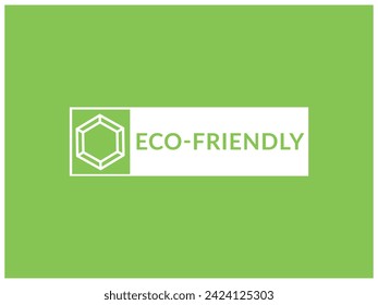 Eco-Friendly logo. Healthy natural product label logo design. Eco-Friendly stamp sign vector template illustration design. 