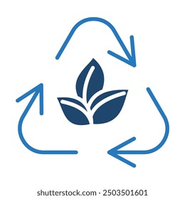 Eco-Friendly Materials icon line vector illustration