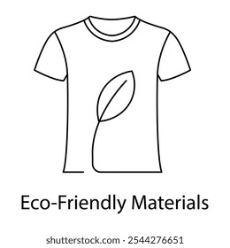 Eco-Friendly Materials Icon – A Shirt with a Leaf Pattern, Signifying Natural and Sustainable Material Use in Fashion.