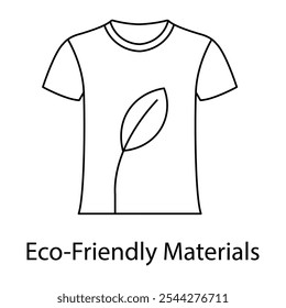 Eco-Friendly Materials Icon – A Shirt with a Leaf Pattern, Signifying Natural and Sustainable Material Use in Fashion.