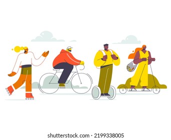 Eco-Friendly Nature Illustration Depicting Sustainability, Green Energy, and Environmental Protection