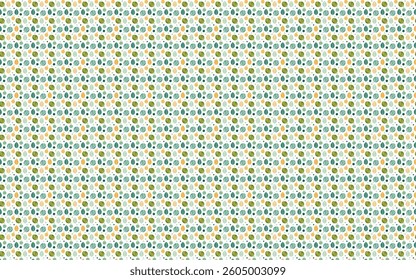 Eco-friendly nature pattern with hand-drawn textures
