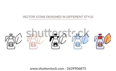 Eco-Friendly Pest Control icon design with white background stock illustration