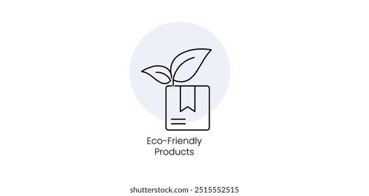 Eco-Friendly Product and Sustainability Representation - Vector Icon