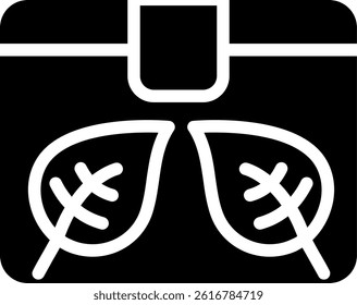 Eco-friendly Products Glyph Vector Icon Design