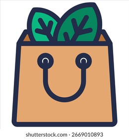 Eco-Friendly Products Icon Element For Design