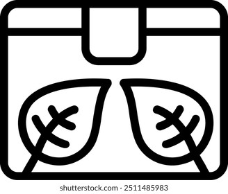 Eco-friendly Products Line Vector Icon Element