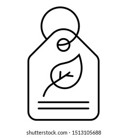 Ecofriendly Products Recycleable Tags Vector Icon