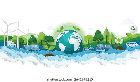 Eco-Friendly Solutions Promoting Sustainability Renewable Energy Green Technology Environmental Conservation and Awareness