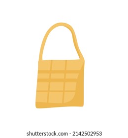 Eco-friendly storage bag. Vector illustration.