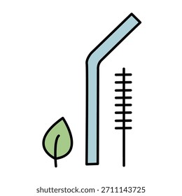 Gráfico de medición de paja y temperatura ecológico