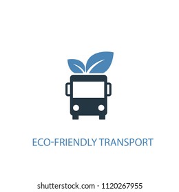 eco-friendly transport concept 2 colored icon. Simple blue element illustration. eco-friendly transport concept symbol design from green energy set. Can be used for web and mobile UI/UX
