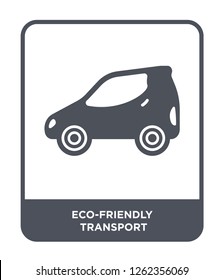 eco-friendly transport icon vector on white background, eco-friendly transport trendy filled icons from Transportation collection, eco-friendly transport simple element illustration
