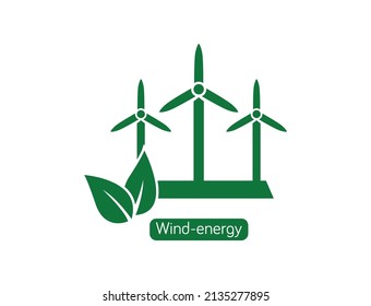 ilustración vectorial de la infografía de energía eólica ecológica 