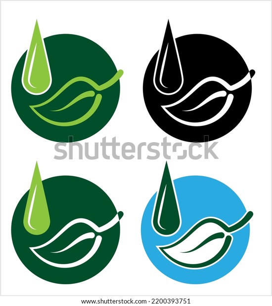 Ecofuel Icon, Bio Fuel Icon, Alternative\
Fuel Vector Art\
Illustration