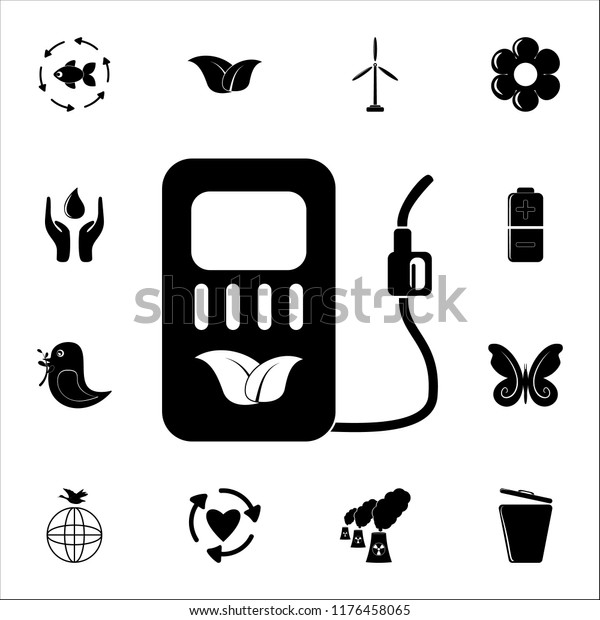 eco-gasoline icon. Ecology icons universal set for\
web and mobile