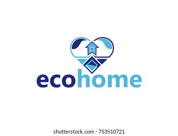 ecohome logo and love