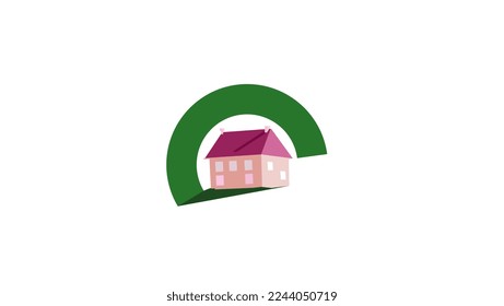 EcoHouse symbol, high quality vector