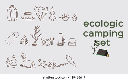 Ecologic camping set