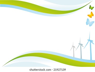 Ecologic energy background.