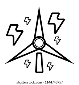 Ecologic energy vector icon.