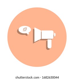 Ecologic, gear, leaf badge icon. Simple glyph, flat vector of ecology icons for ui and ux, website or mobile application