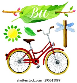 Ecologic transportation, bicycle. 