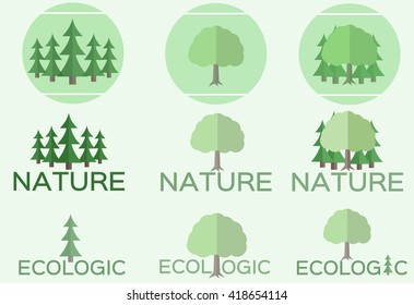 Ecologic tree logo