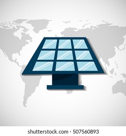 ecological alternative energy green vector illustration design