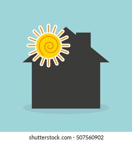 ecological alternative energy green vector illustration design