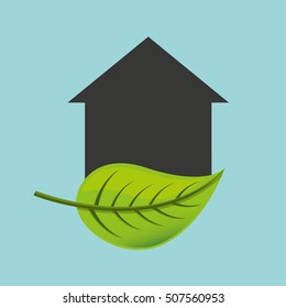 ecological alternative energy green vector illustration design