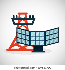 ecological alternative energy green vector illustration design