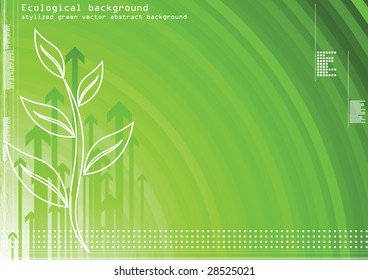 Ecological background. Vector.