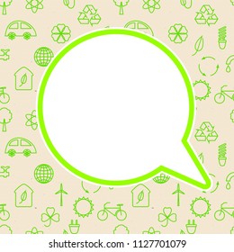 Ecological background. Vector eco design template.
