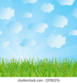Ecological background. Vector illustration
