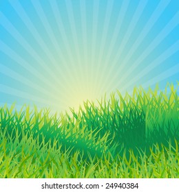 Ecological background. Vector illustration