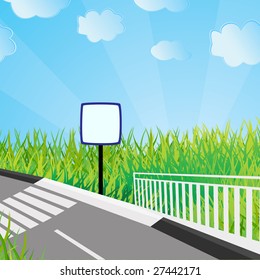 Ecological background. Vector illustration