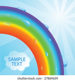 Ecological background. Vector illustration