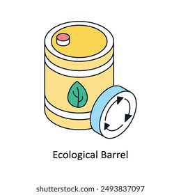 Icono ecológico de estilo isométrico. Símbolo sobre fondo blanco EPS 10 Archivo 