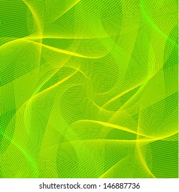 ecological concept abstract green wavy lines background 