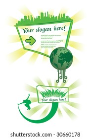 Ecological concept background