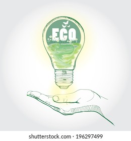 Ecological concept. vector illustration