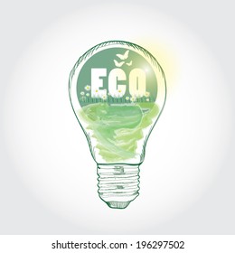 Ecological concept. vector illustration